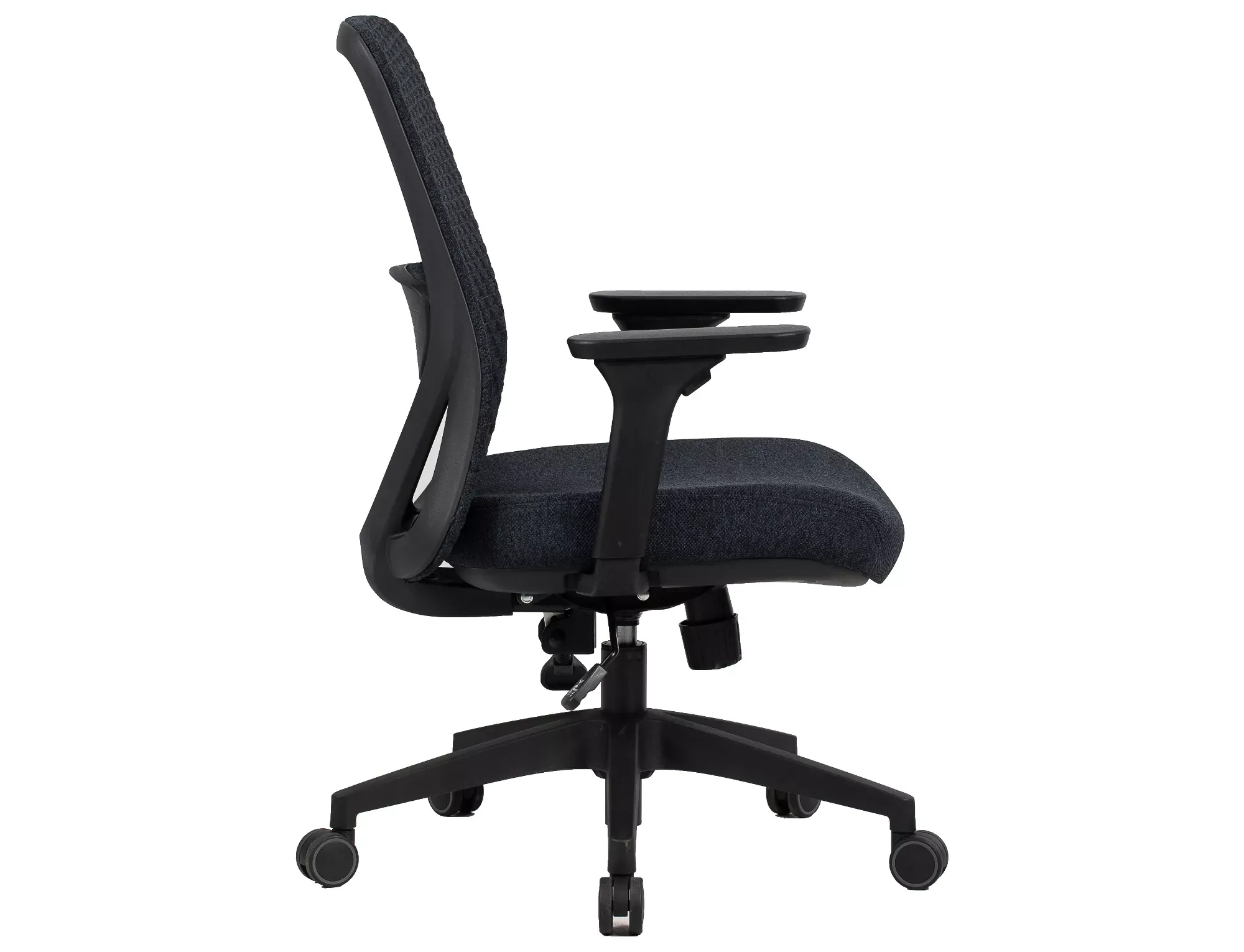 Fotel biurowy obrotowy Q744 ergonomiczny czarny - OBRQ744C