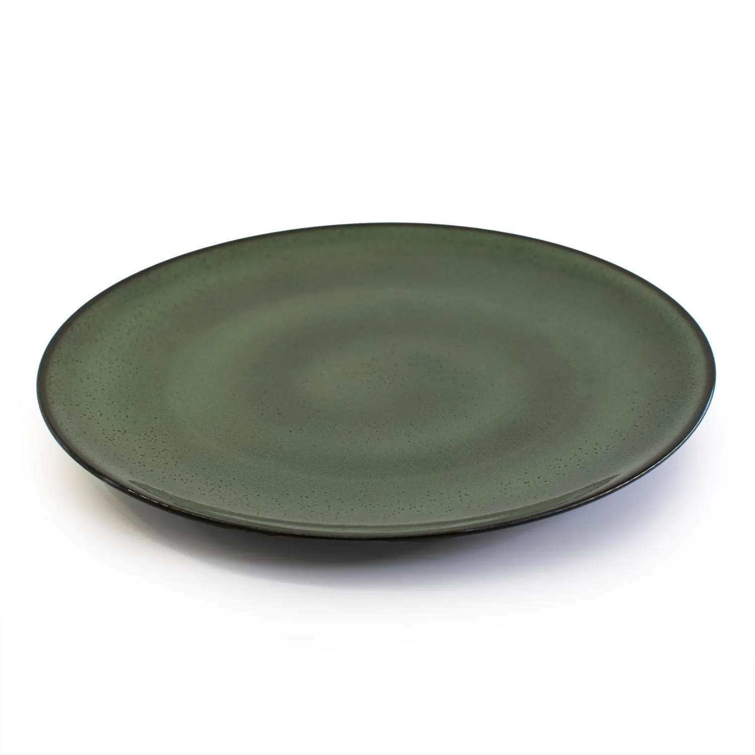 image talerz, etniczny, zielony, matowy, ceramiczny