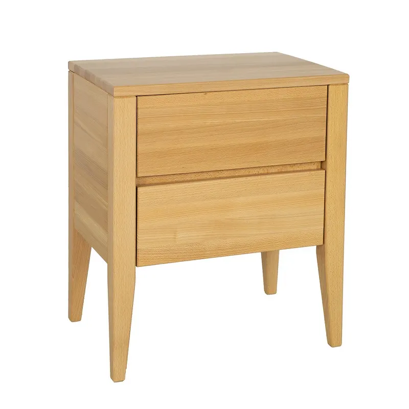 Szafka nocna bukowa SN131 Naturalny DREWMAX Szuflada, Meble, Tabela, Szafka, Biurko