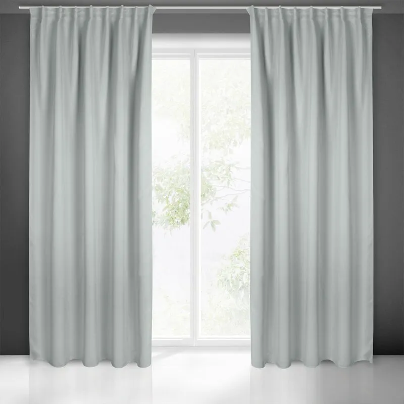 ZASŁONA GOTOWA MILAN NA TAŚMIE 140 X 300 CM SREBRNY ZASŁONA GOTOWA MILAN NA TAŚMIE 140 X 300 CM SREBRNY