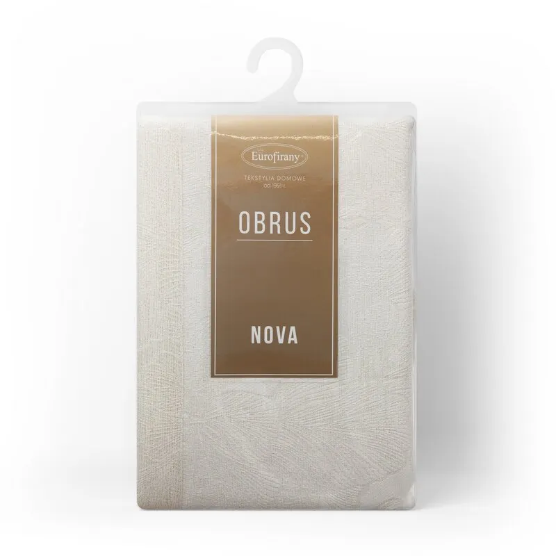 OBRUS LENA 140 X 220 CM KREMOWY - EU_391246