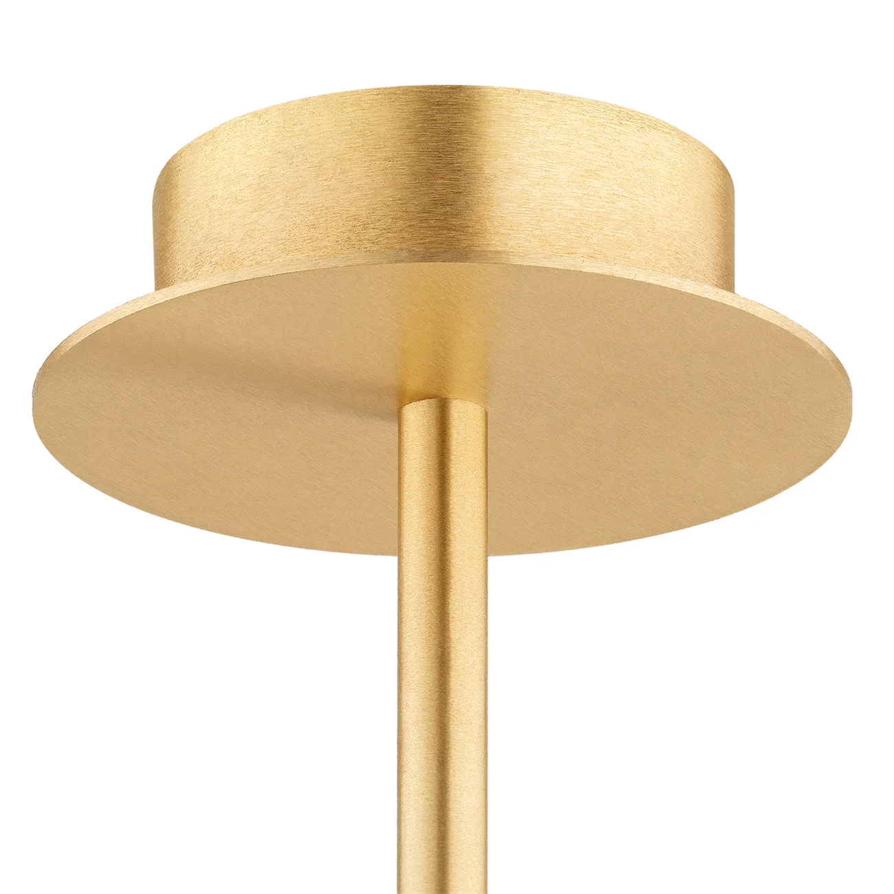 lampa, lampa stojąca, metaliczny złoty, podstawa okrągła, kolumna