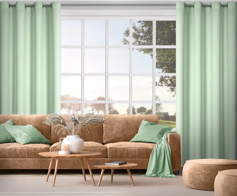 ZASŁONA GOTOWA RITA 140 X 250 CM SZAŁWIOWY - EU_459386