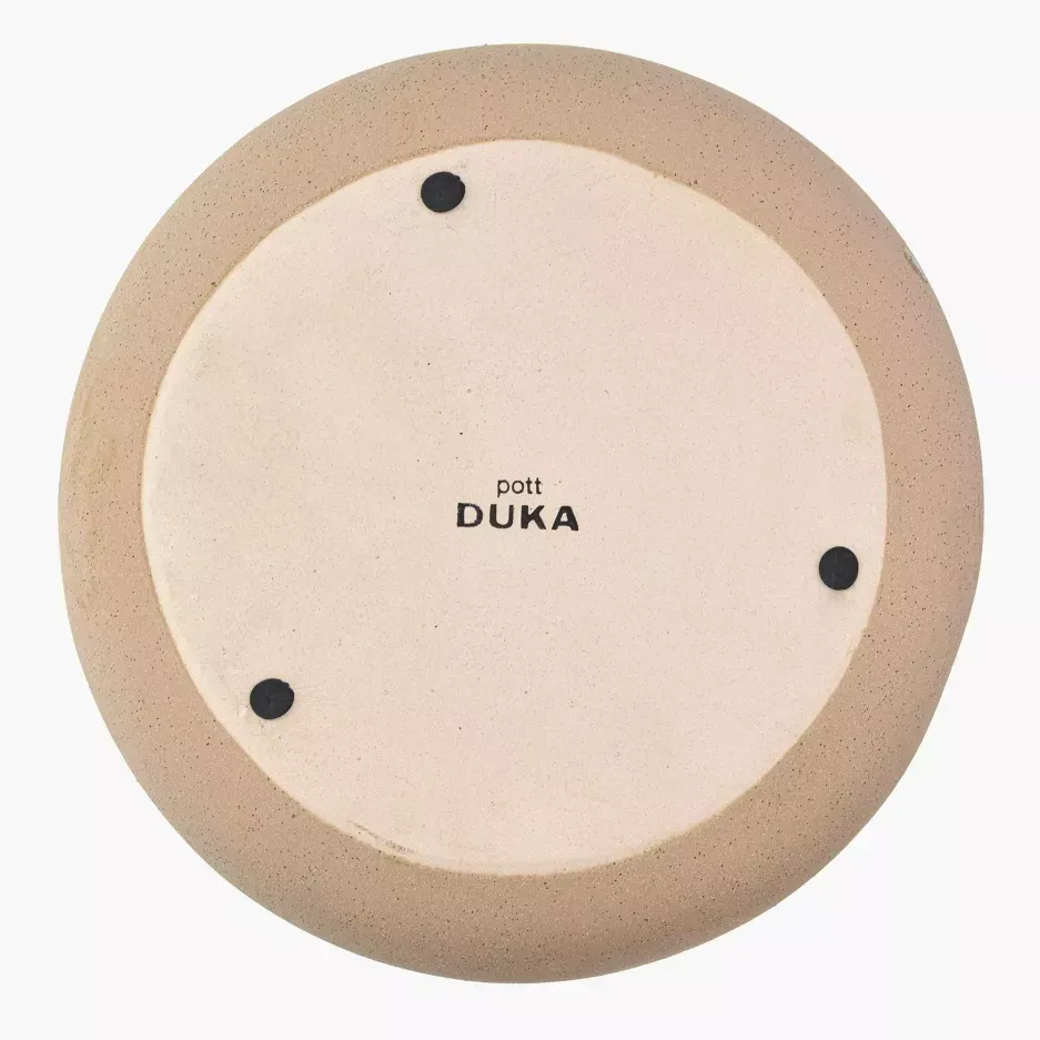 Osłonka na doniczkę DUKA POTT 24 cm ceramiczna beżowa — zdjęcie 3