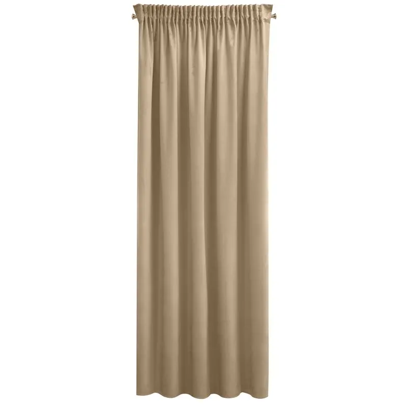 ZASŁONA GOTOWA SIBEL NA TAŚMIE 140 X 270 CM CIEMNOBEŻOWY - EU_421270