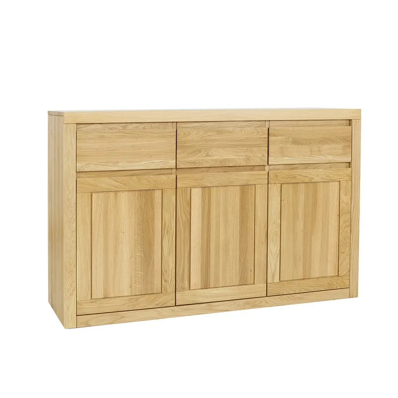 Komoda dębowa KD302 Naturalny DREWMAX — zdjęcie 4