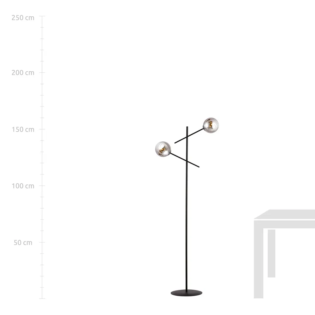 Lampa stojąca LINEAR Czarny 1167/LP2 - 1167/LP2