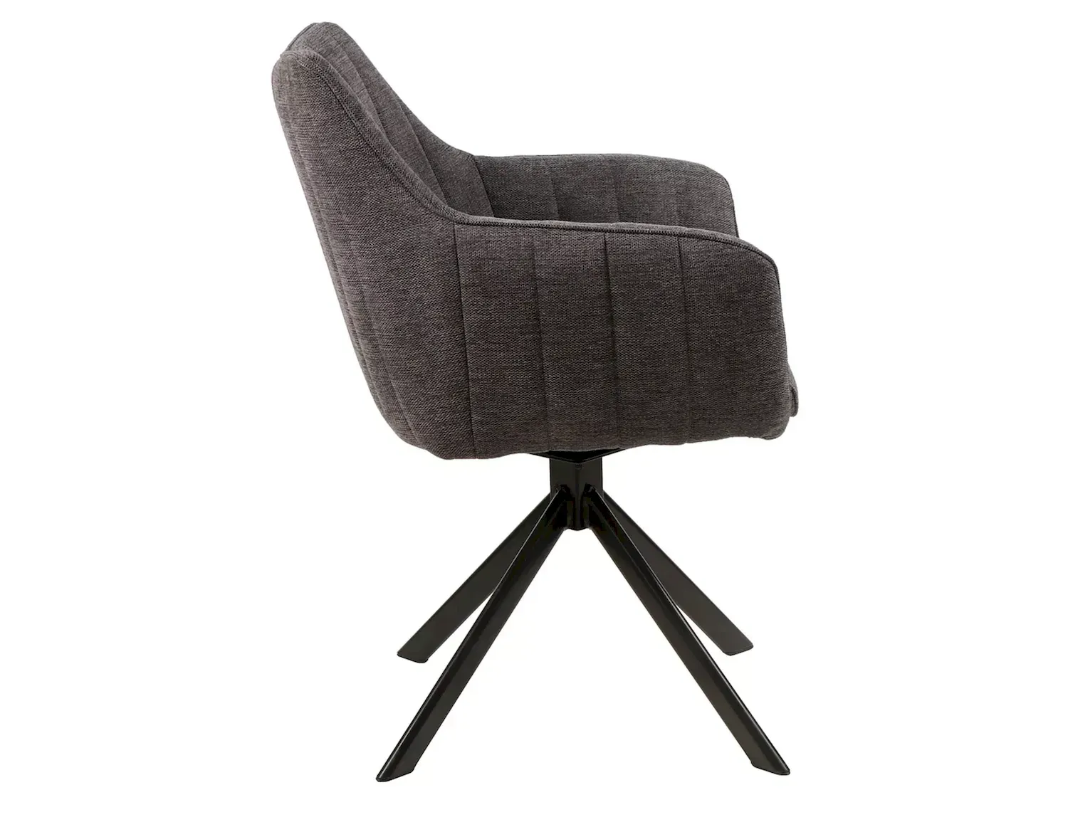 Krzesło obrotowe 180° AZALIA BREGO 18 ciemnoszary metalowe nogi - AZALIABRCCSZ