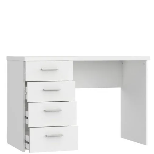 Biurko NET106 z 4 szufladami 110 cm - biały - MT935-Z12M