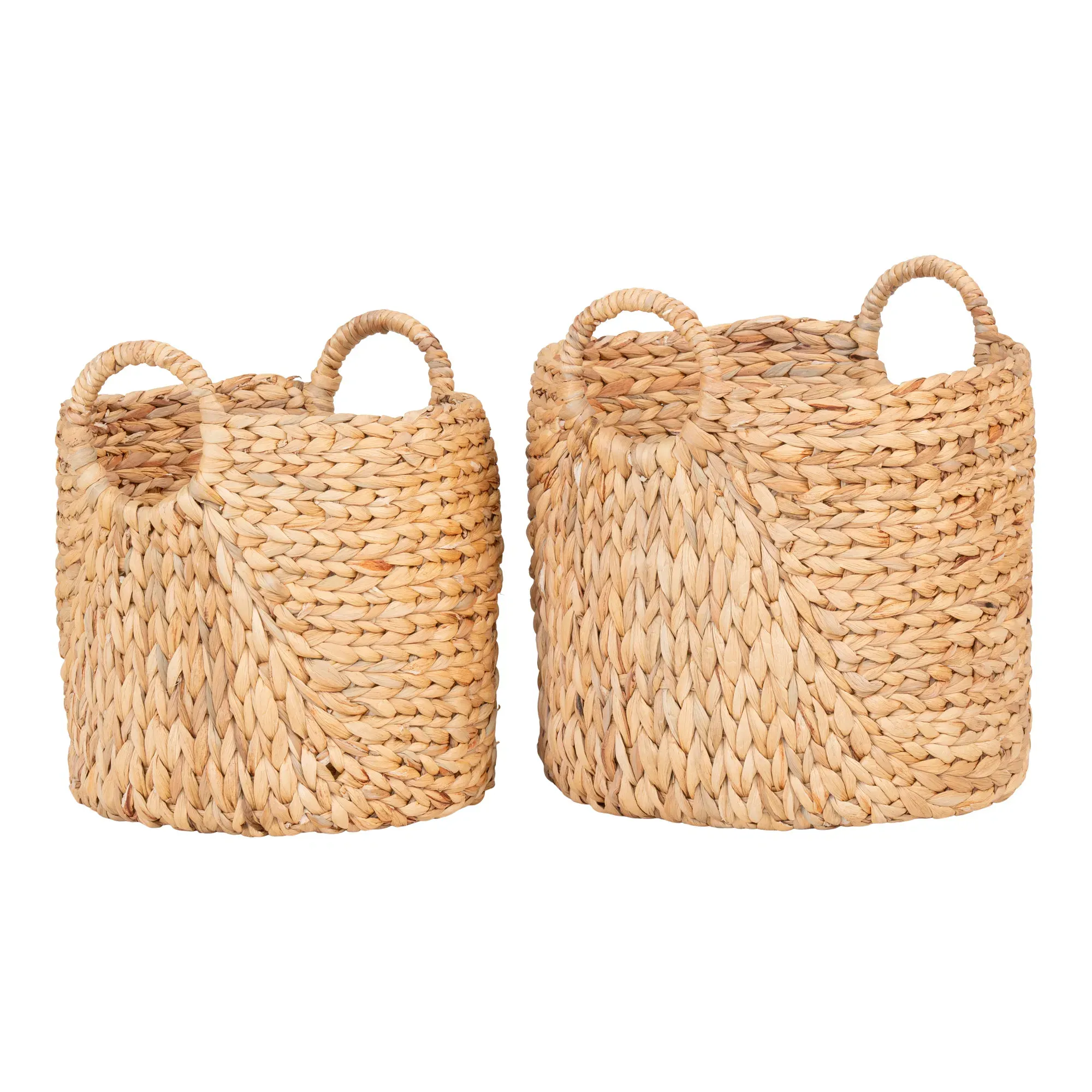 Kosze na donice PASSO hiacynt wodny zestaw 2 szt. Sz30 W34, Sz35 W37 - naturalny