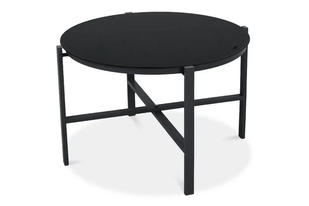 Zestaw ogrodowy MANGO BALCONY 2 fotele + stolik kawowy - czarny - FG007085