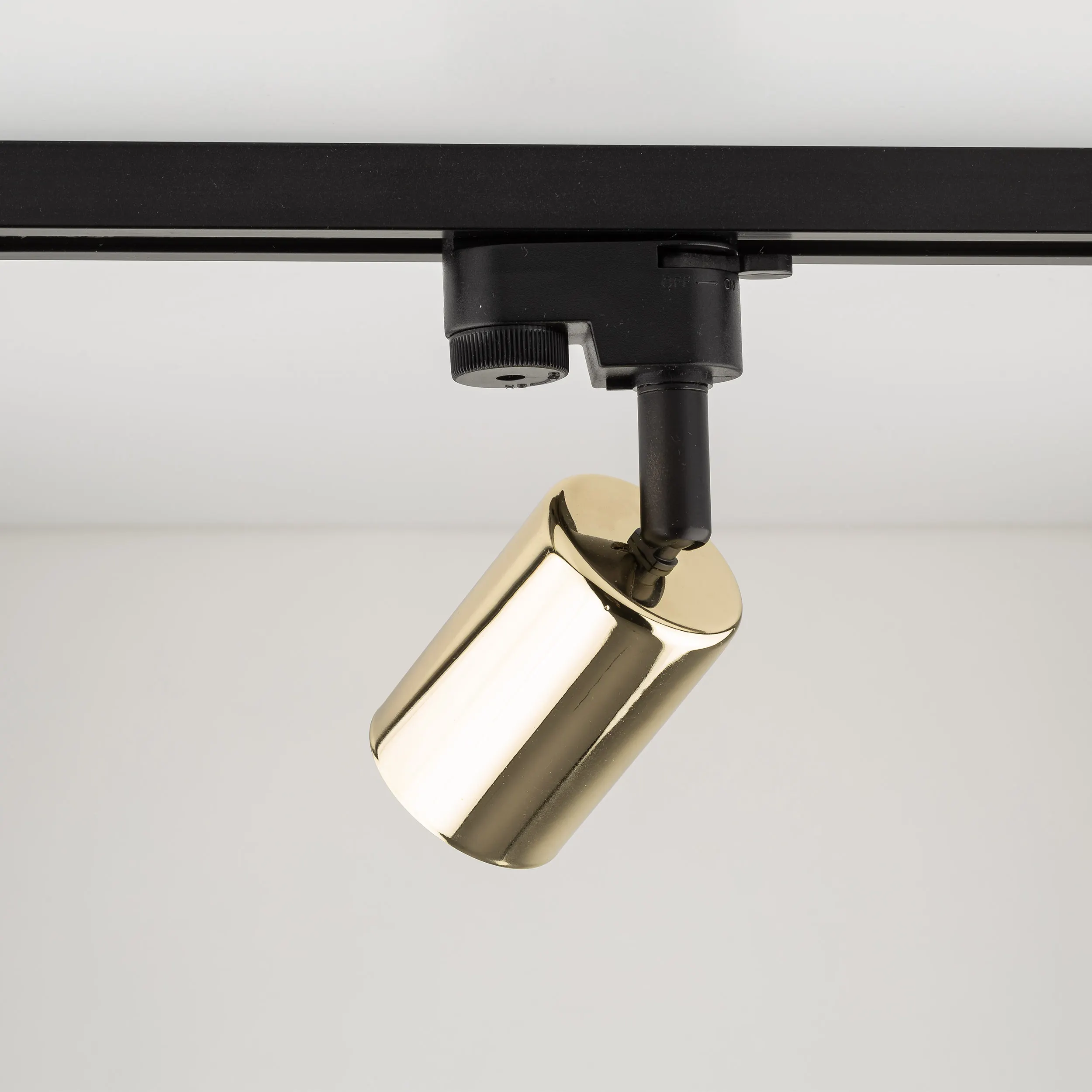 Reflektor listwowy TRACER czarny złoty regulowany 16x13x11cm - TK_4921