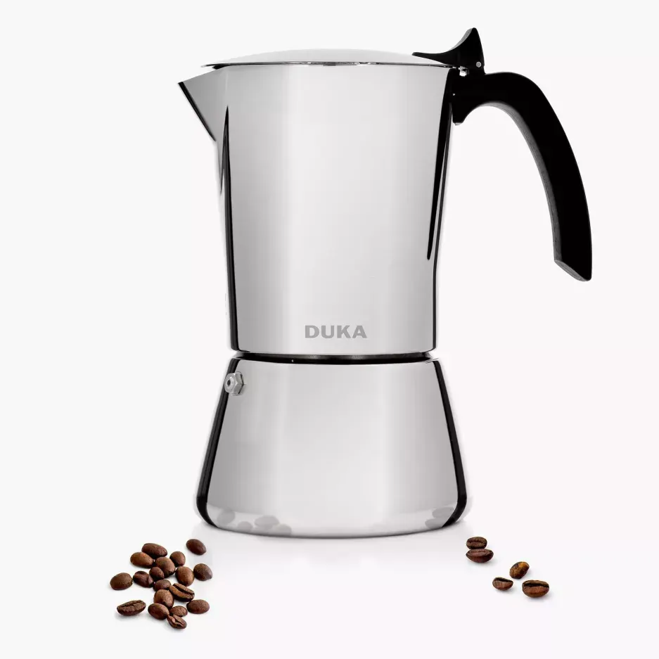 Kawiarka ciśnieniowa na 10 filiżanek DUKA TRYCK PRO 470 ml stal nierdzewna Kawiarka ciśnieniowa na 10 filiżanek DUKA TRYCK PRO 470 ml stal nierdzewna