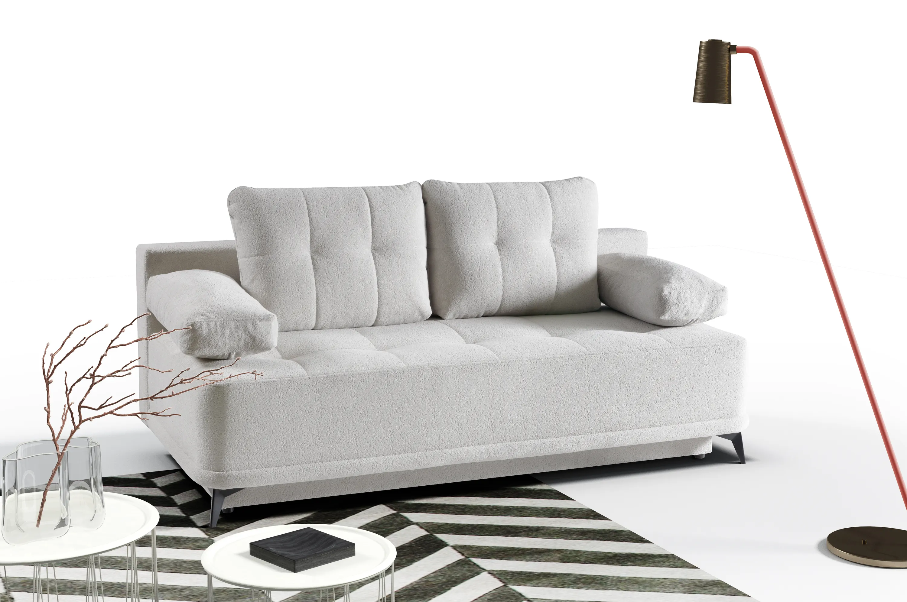 Sofa z funkcją spania Picaro Bellini 22 beżowa — zdjęcie 8