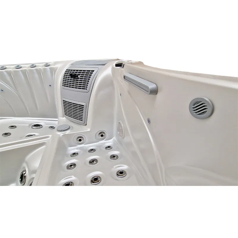 Jacuzzi ogrodowe 5-os. z hydromasażem SPA-561 210x210 cm biały/antracyt - HS_SPA561-2700