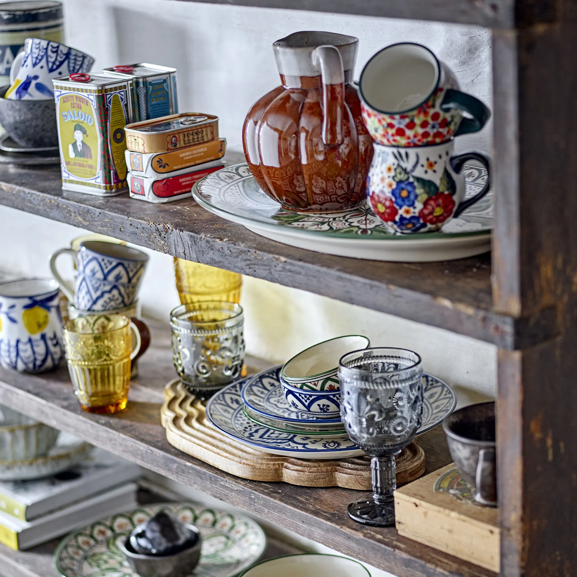 ceramic set, szklanki, dzbanek do herbaty, talerz, kubek