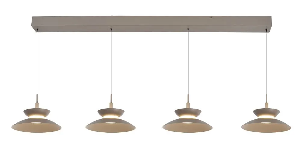Lampa wisząca prosta GUBBIO 4 LED kaszmirowa Lampa wisząca prosta GUBBIO 4 LED kaszmirowa