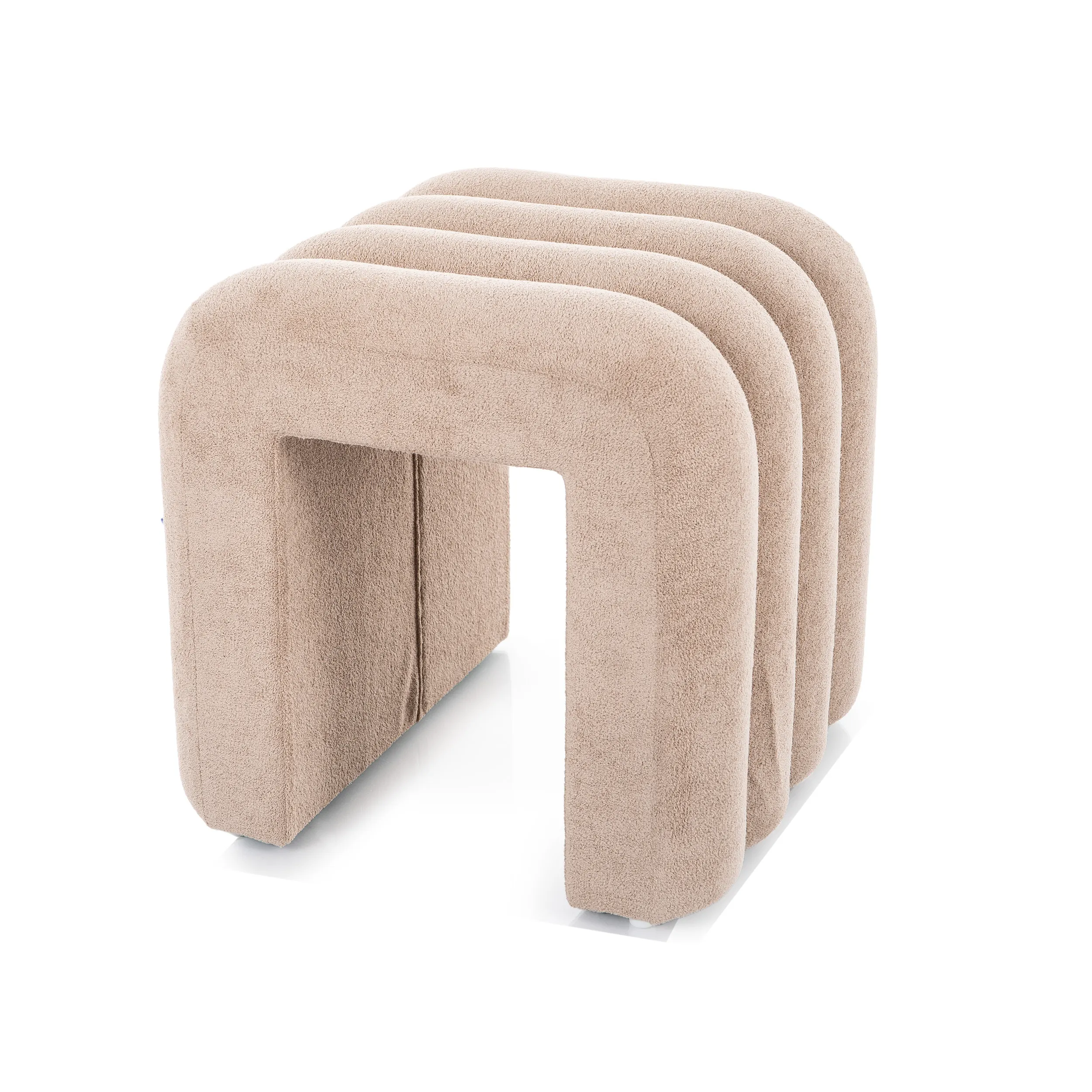 Puf TICA 40x38x40 ciemnobeżowy