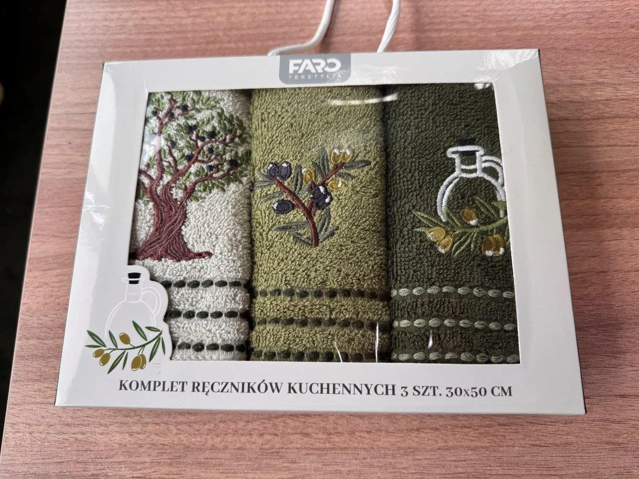 Ręczniki kuchenne 30x50 zestaw 3 szt. OLIWKI 003 - FARO_28549