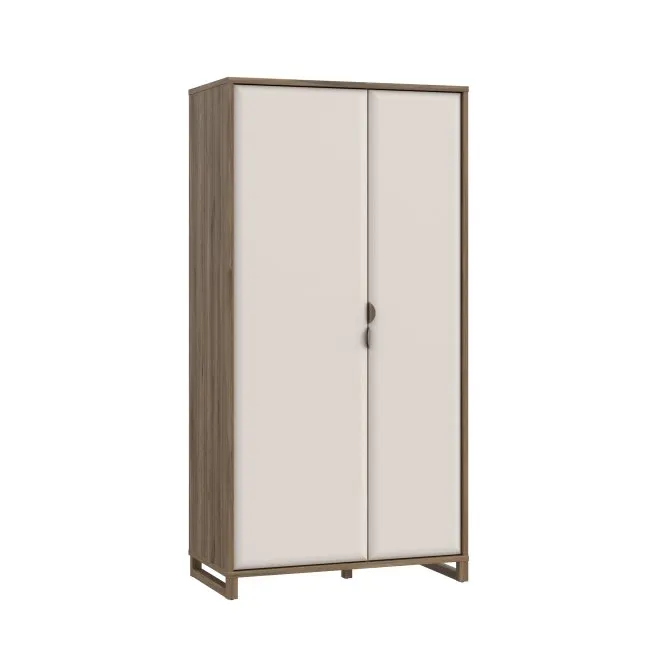Szafa 2-drzwiowa MAREDA 100 cm dąb valencia - piaskowy