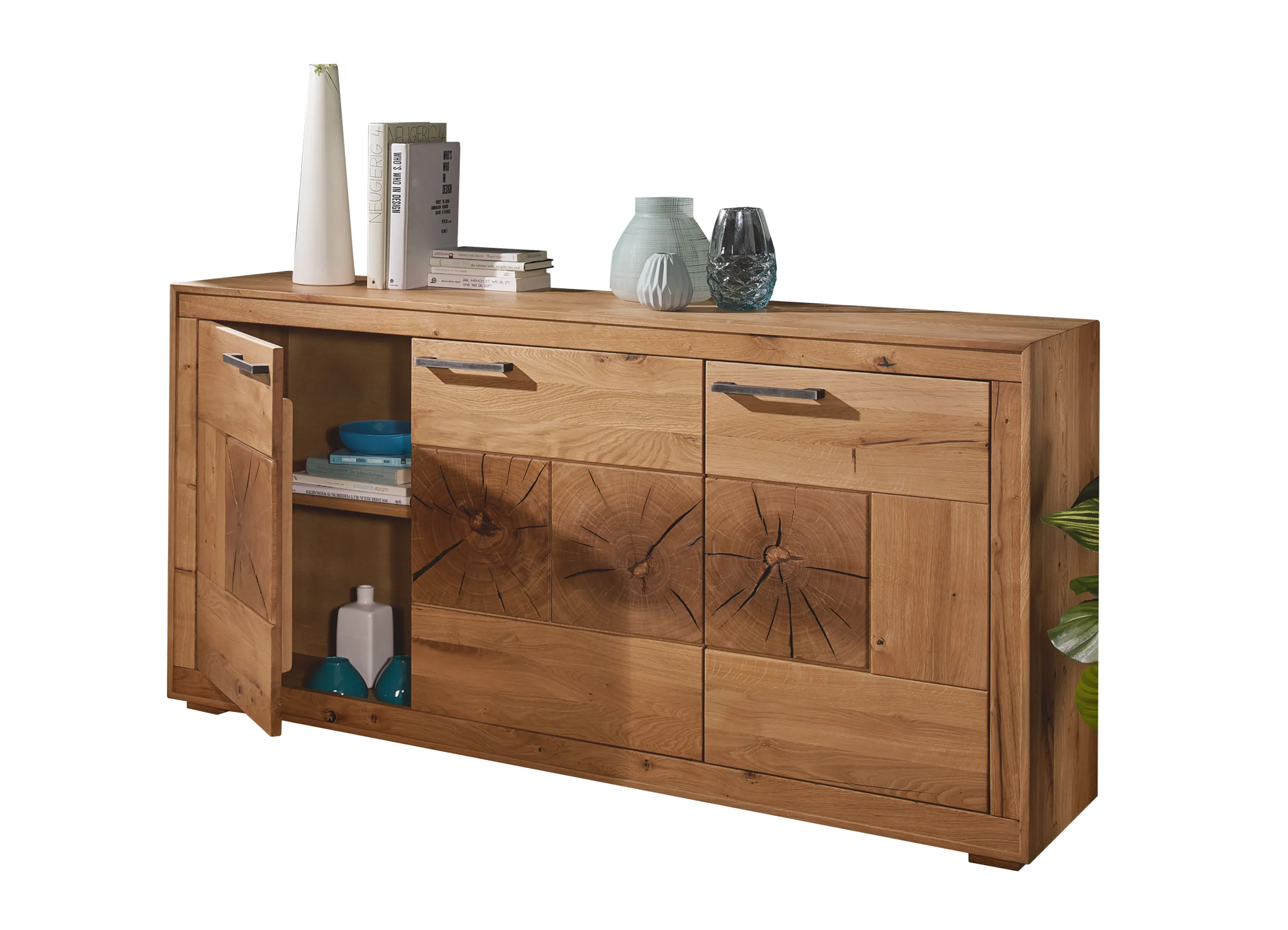 Komoda I Cornflower 3-drzwiowa, dąb olejowany - GK_1033150611