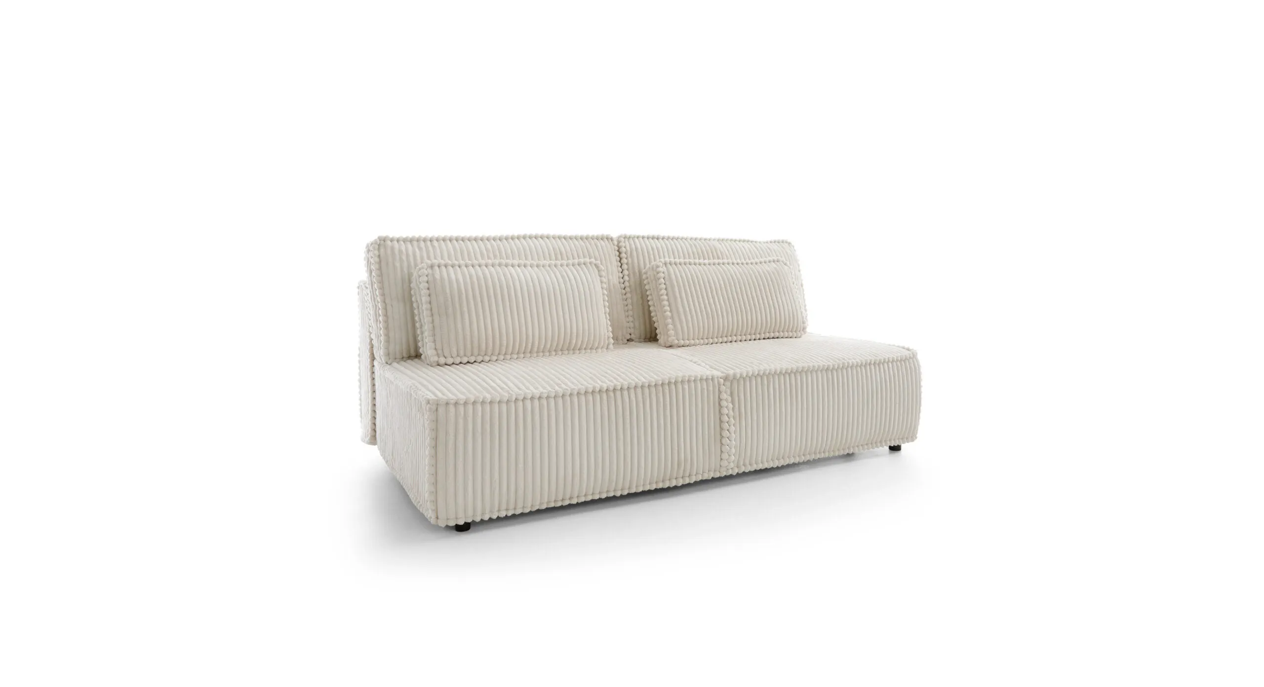 Sofa rozkładana KOMMA funkcja spania - tkanina Tilia 01 kremowa Sofa rozkładana KOMMA funkcja spania - tkanina Tilia 01 kremowa