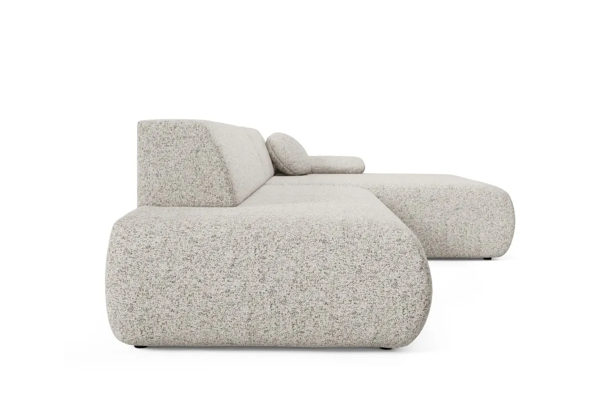 Narożnik rozkładany z pojemnikiem PUENTE 286 cm prawostronny beżowy - PUENTE_NAR_PUENTE06_P