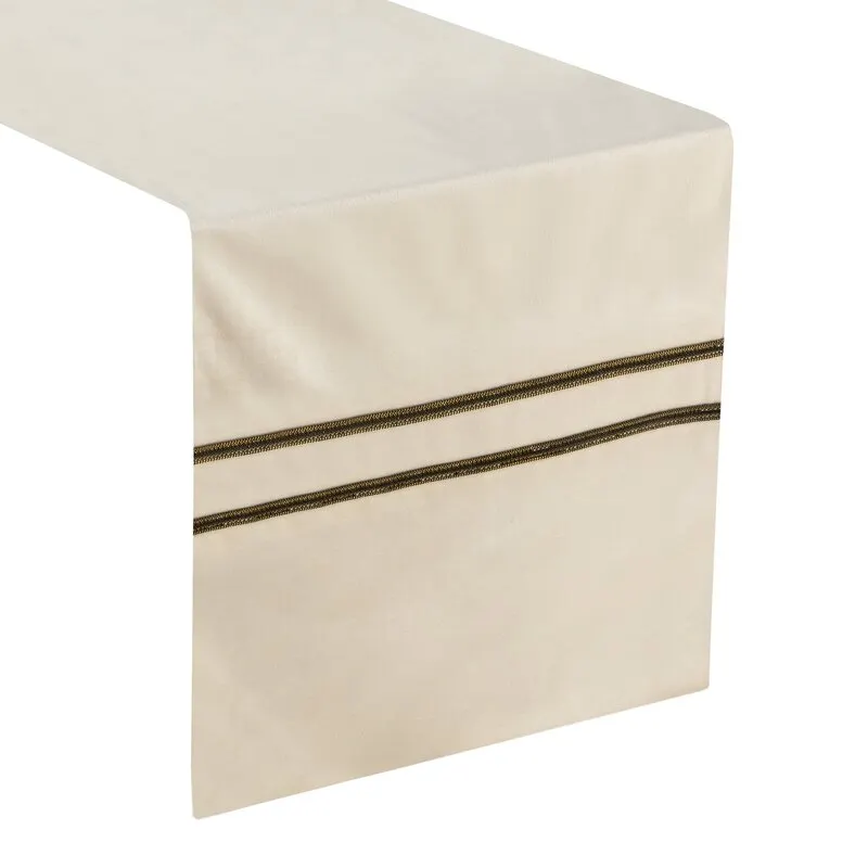 OBRUS GLEN 4 35X140 CM KREMOWY - EU_387740