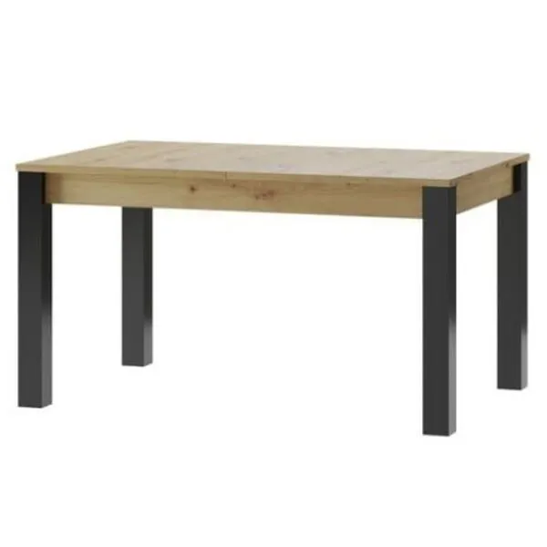 Stół LUCAS 40 rozkładany dąb aristan czarny 140(210)x90x76cm