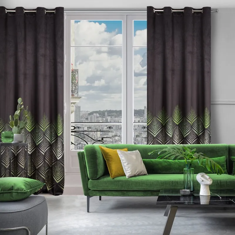 ZASŁONA CZARNA ANGELINA 140X250 CM - EU_387300