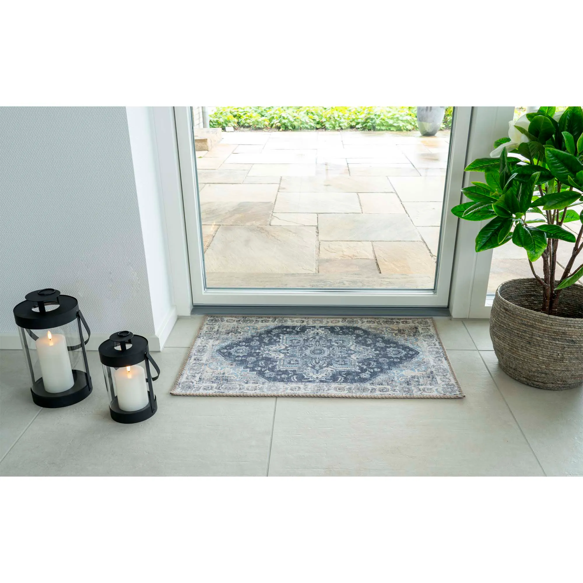 Wycieraczka HAVANA niebieska 50x80 cm niebieska - 3981276