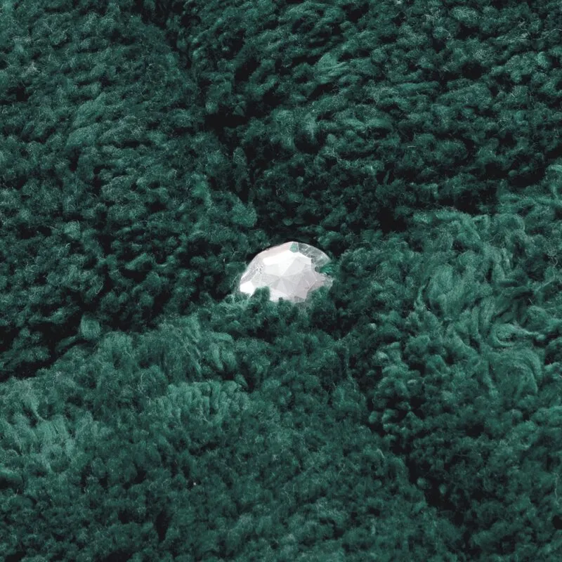 DYWANIK ŁAZIENKOWY CHIC (2) 60 X 90 CM CIEMNOZIELONY - EU_387466