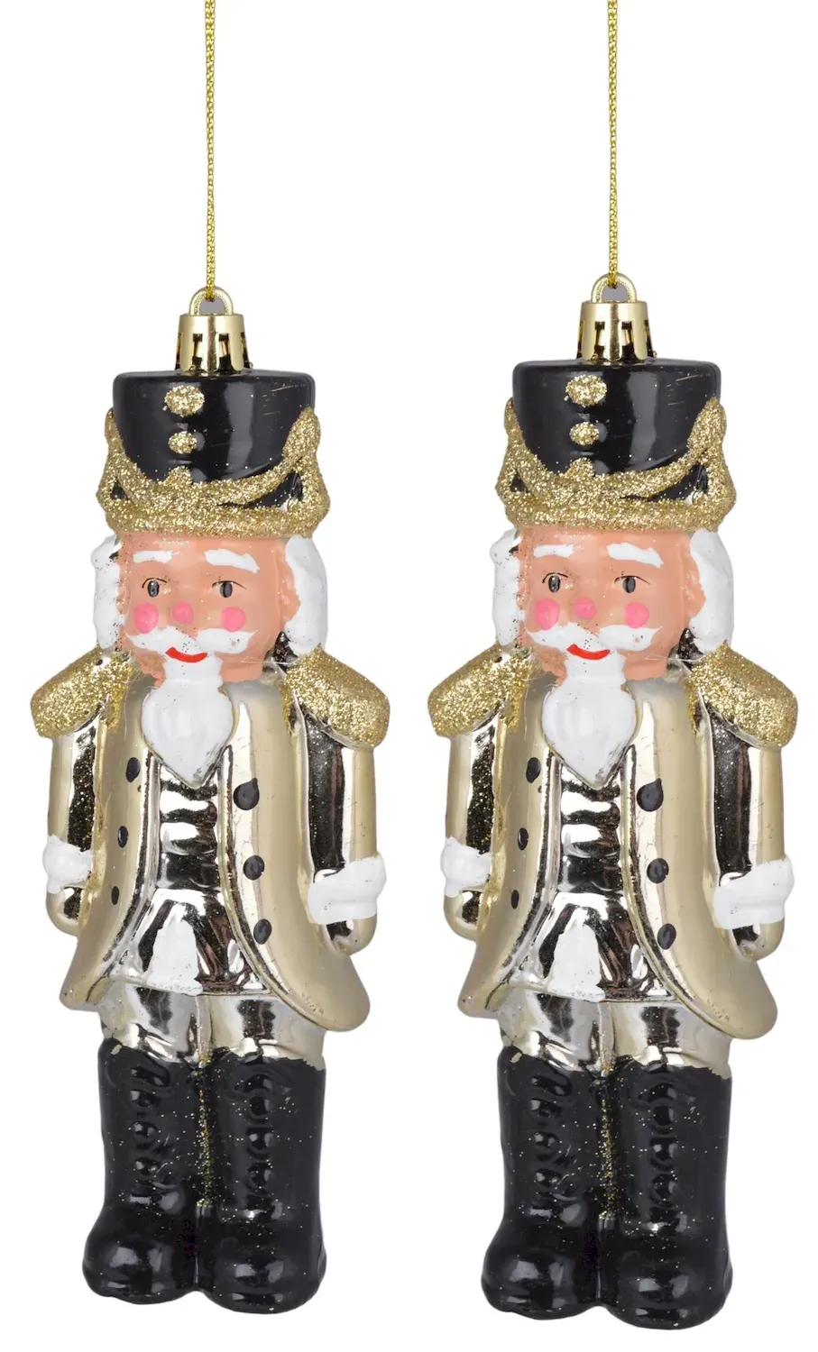 Komplet 2 bombek ŻOŁNIERZYKÓW 7670 złotych Komplet 2 bombek ŻOŁNIERZYKÓW 7670 złotych