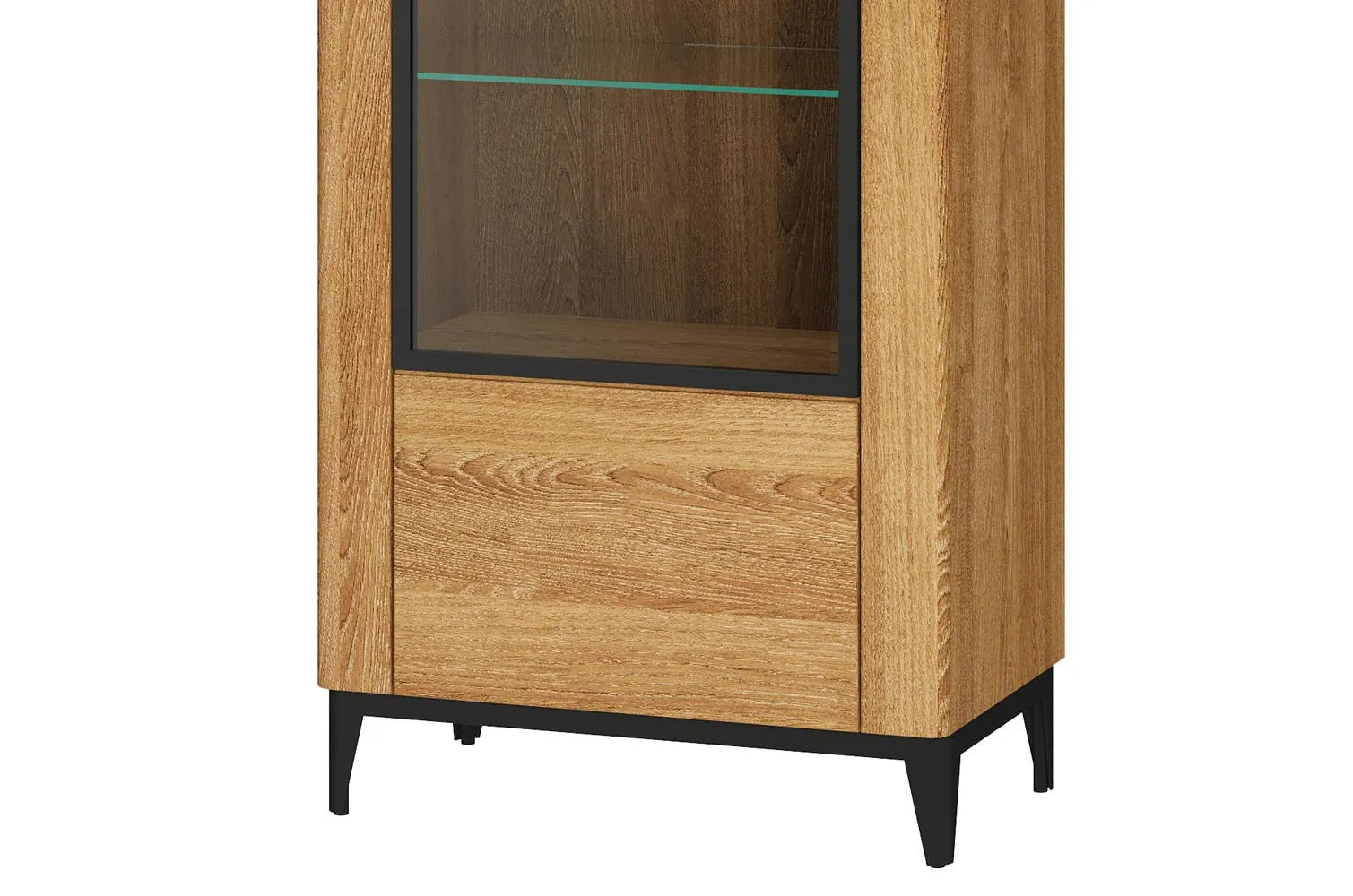 Witryna 1-drzwiowa PORTO 10 lewa/prawa - dąb złoty - TH-100-1609