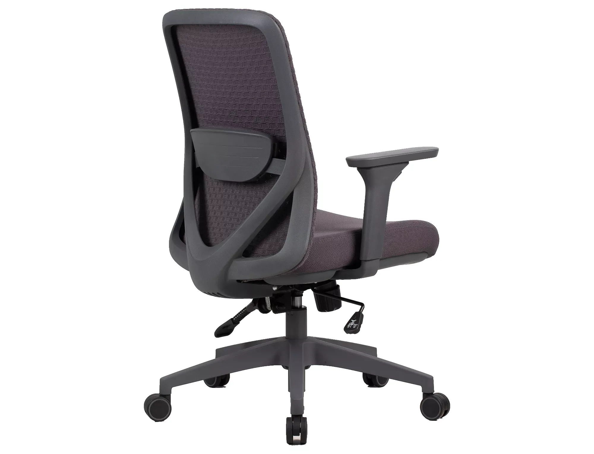 Fotel biurowy obrotowy Q744 ergonomiczny szary - OBRQ744SZ