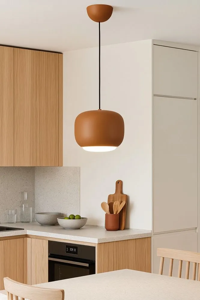 Lampa wisząca POSITANO jedynka LED brązowa