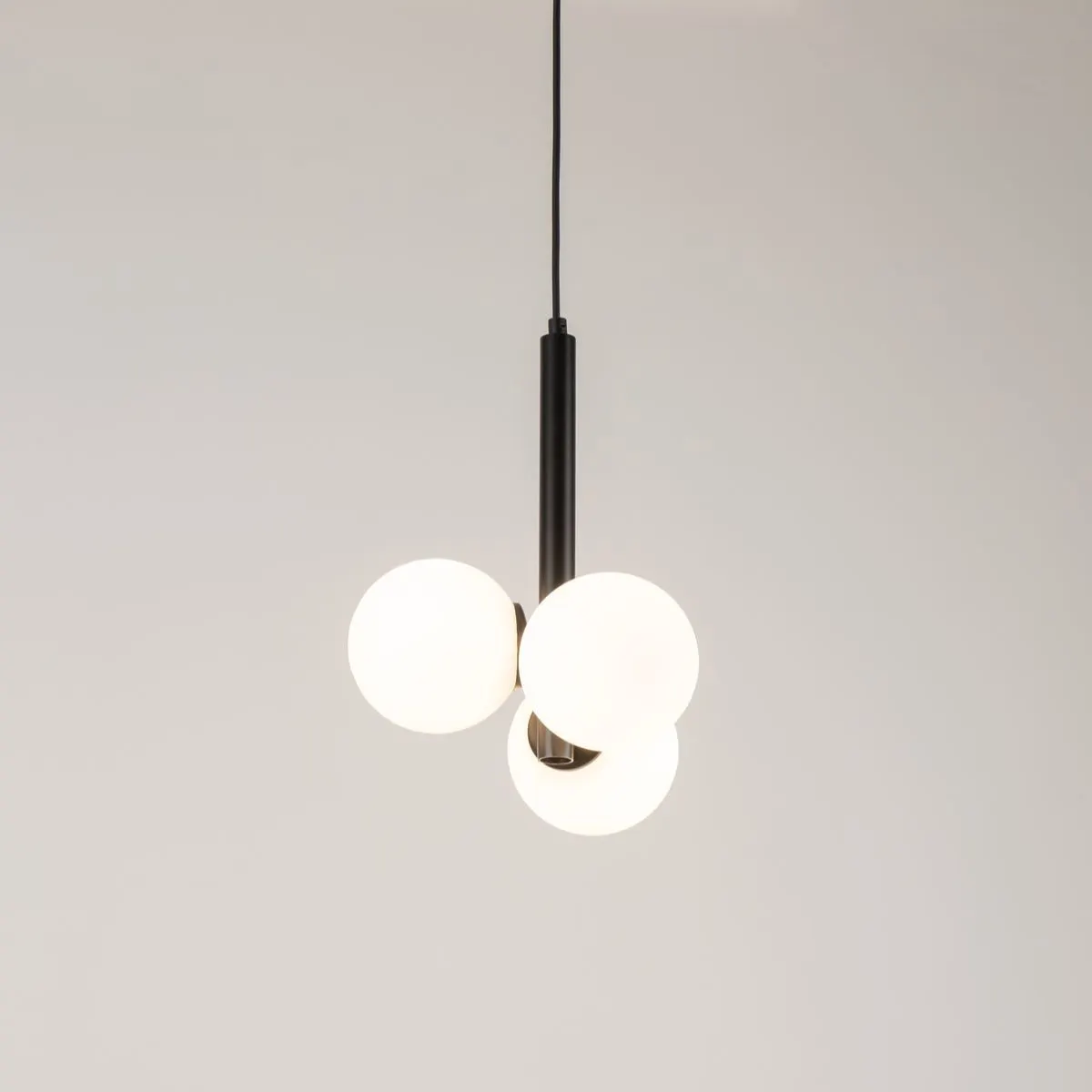 Lampa wisząca PERLA 3 biało-czarna - SI_33486