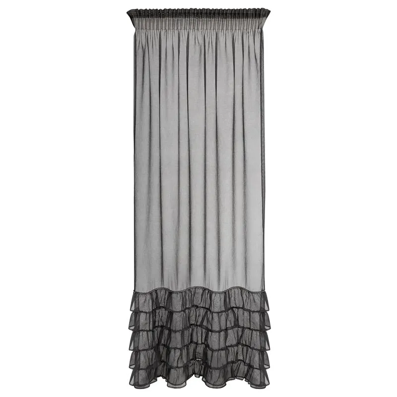 FIRANA GOTOWA CARLI NA TAŚMIE 140 X 270 CM CZARNY