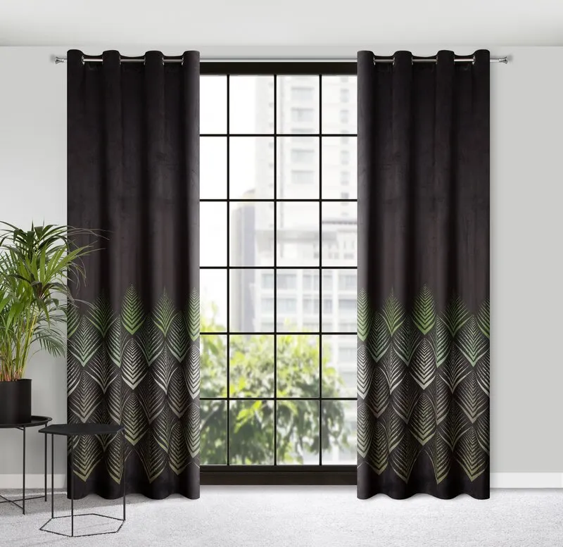 ZASŁONA CZARNA ANGELINA 140X250 CM - EU_387300