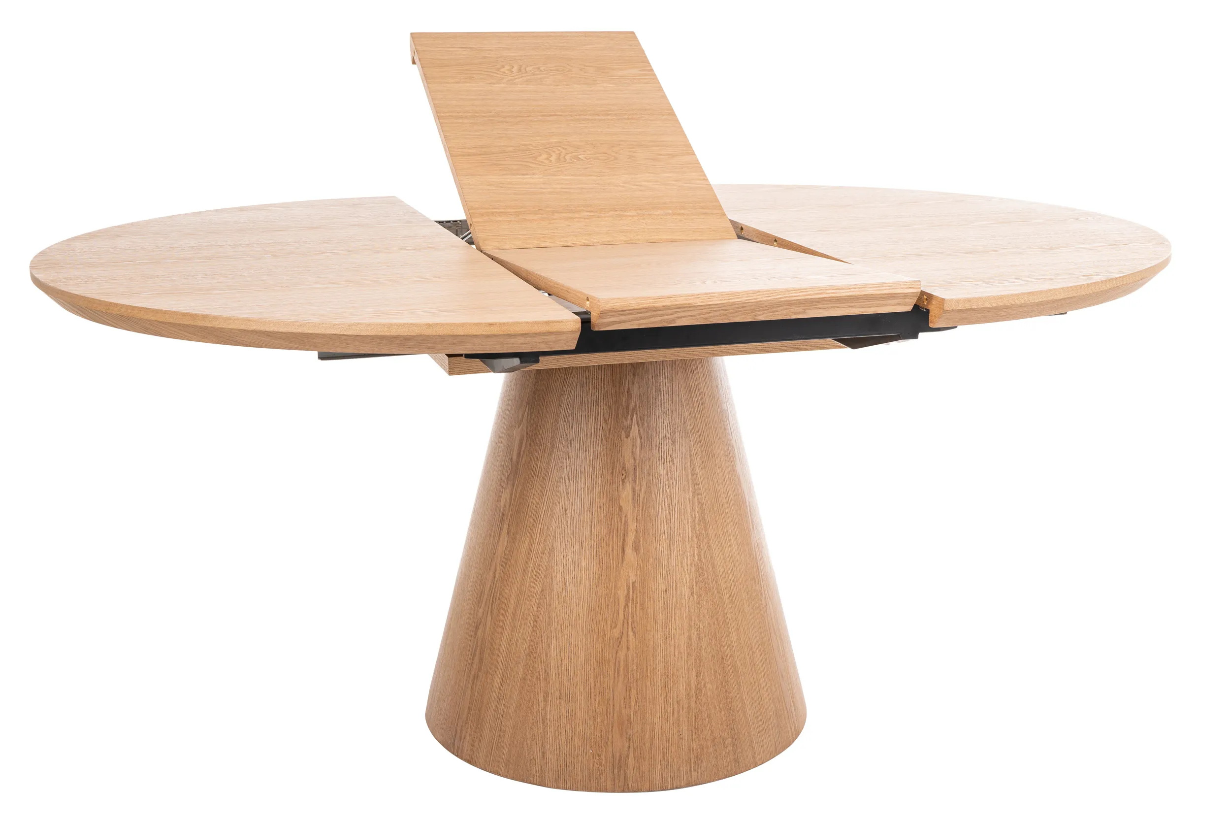 Stół okrągły rozkładany ANGEL II 120x120-160 efekt dębu - ANGELIID120