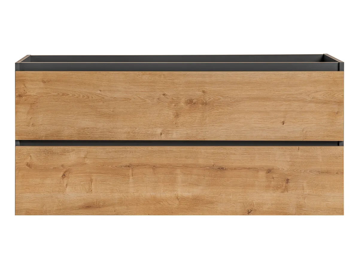 Szafka pod umywalkę z 2 szufladami MONAKO szary, dąb hamilton 120x57x46cm - MONAKO_GREY_OAK_823_-_FSC