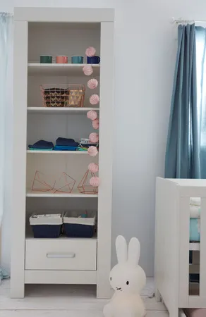 Regał z szufladą CALMO 70x205 biały - PIN_021-070-110