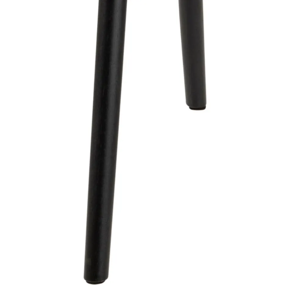 Krzesło tapicerowane DOREN ekoskóra- brązowy (zam. błyskawiczny), czarny ( zestaw 2 sztuk ) - H000019037