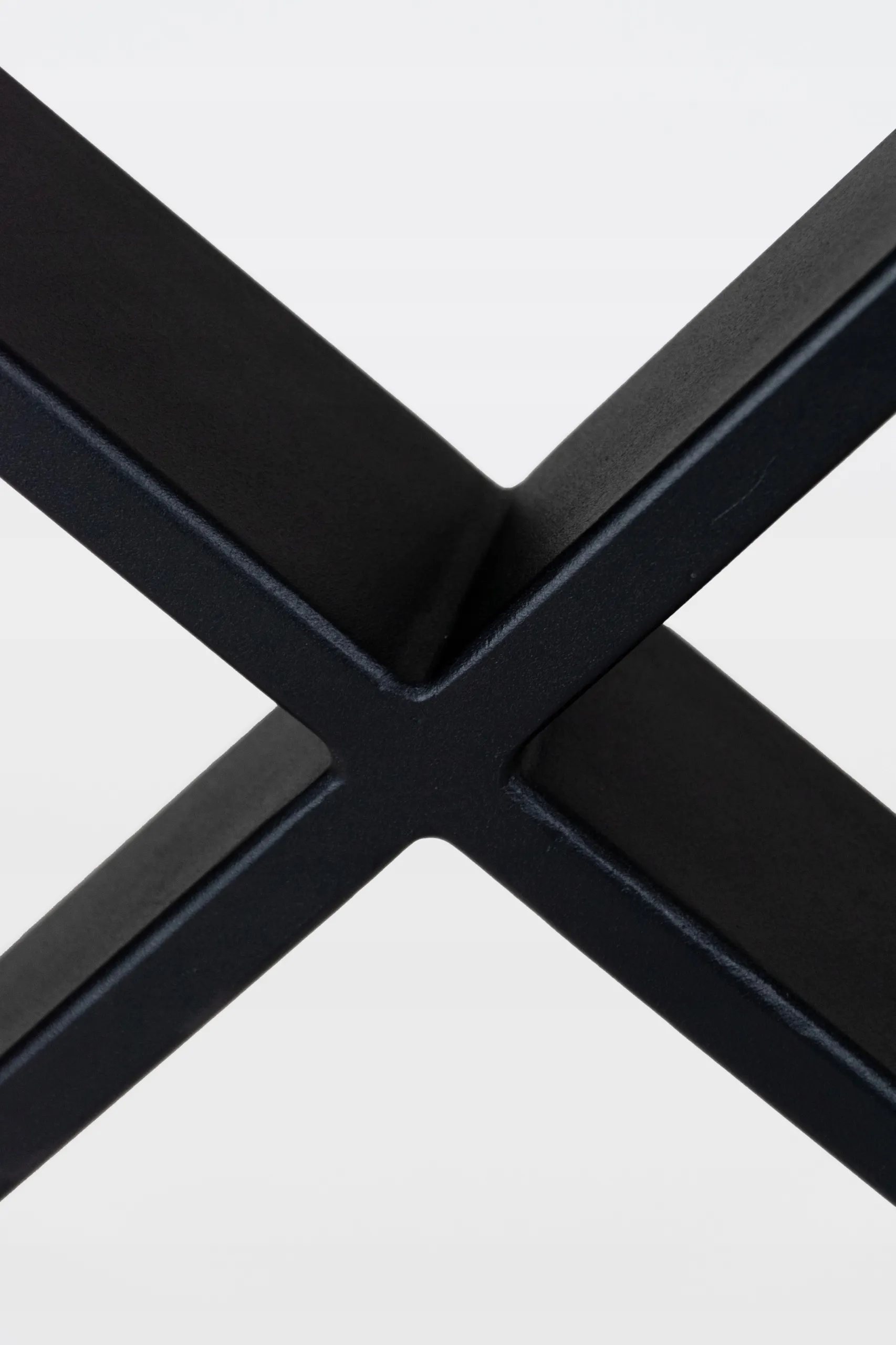 Metalowe nogi do stoły OBEIX stelaż pod blat zestaw 2 szt. czarne - LD_TZ000471