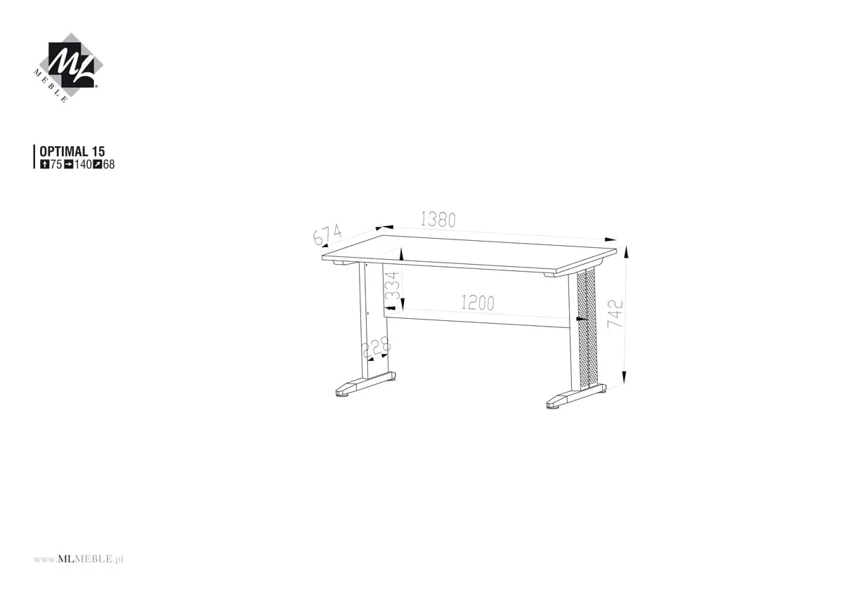 5077-biurko-optimal-15-sonoma-jasna-138x68-ml-meble Biurko OPTIMAL 15 Dąb sonoma jasna 68x138 - 1OPTI15-002