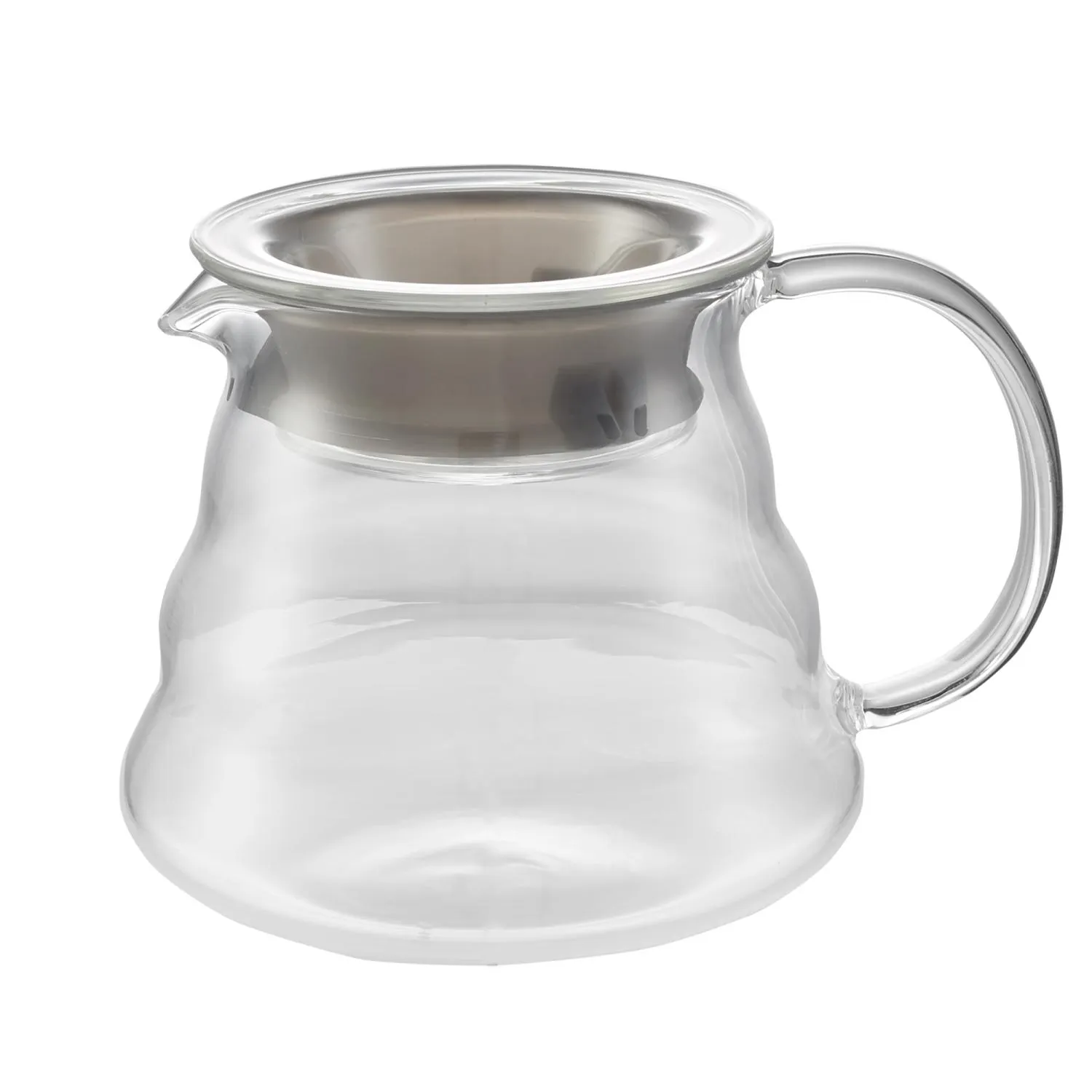dzbanek, glass, kielichowy, przezroczysty, kawa-herbata