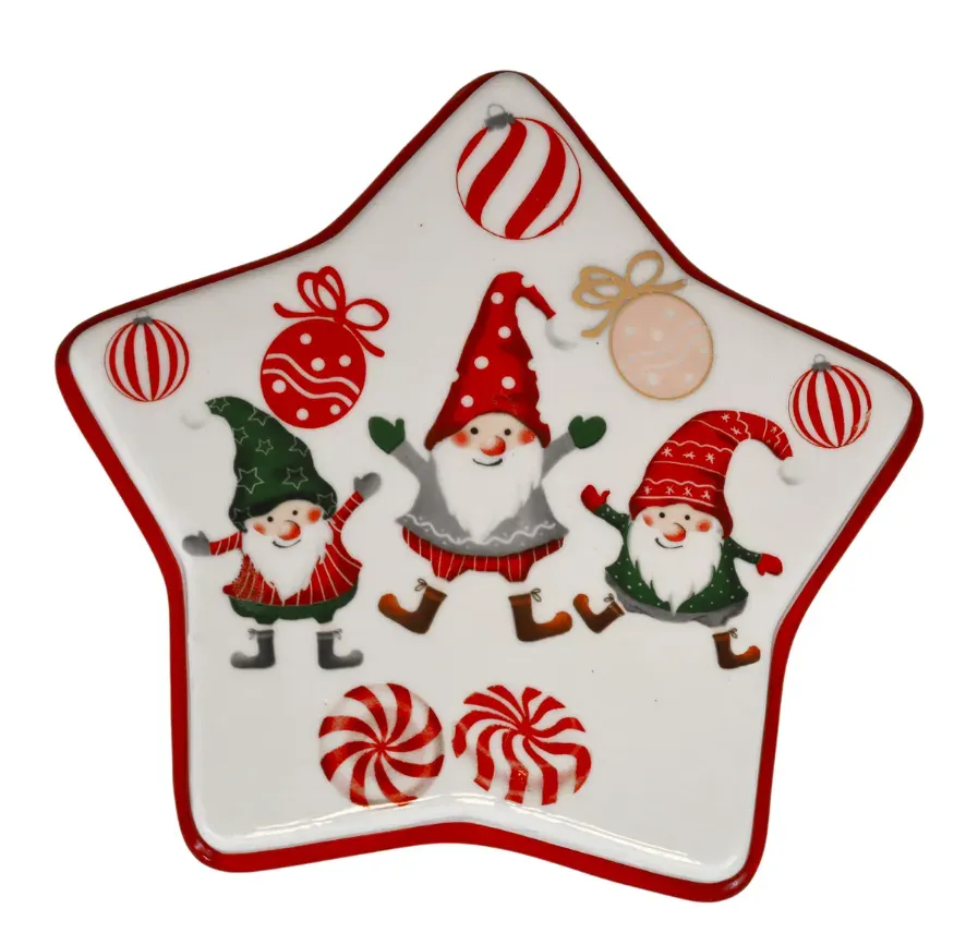 POJEMNIK ceramiczny GWIAZDKA wielokolorowy