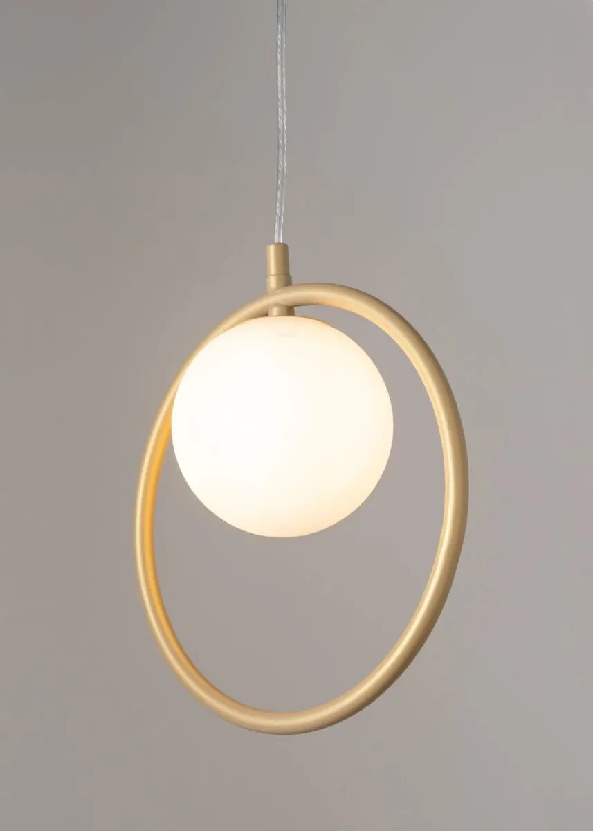 Lampa wisząca AQUA 1 biało-złota - SI_33409