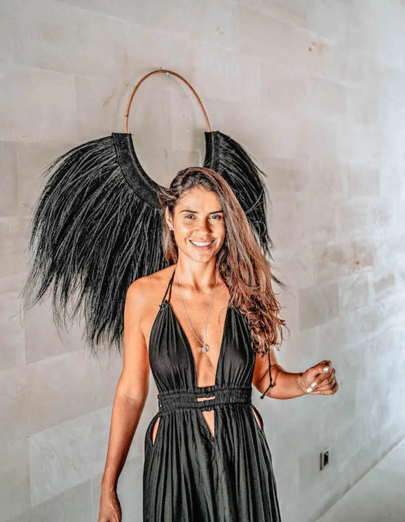 DEKORACJA ŚCIENNA TRAWA MORSKA CZARNA - MMHA008B