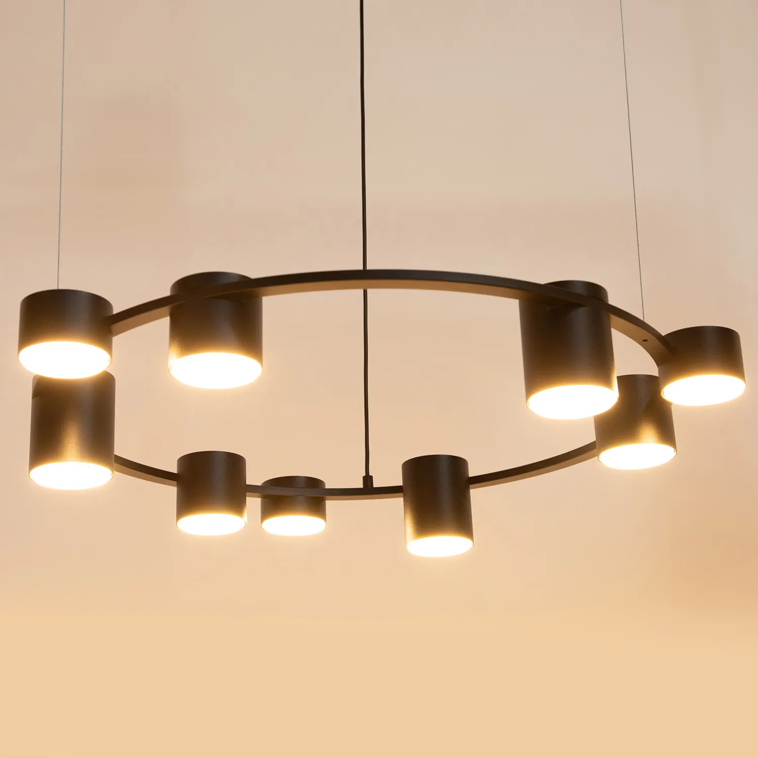 Lampa wisząca 9-punktowa KODO 9 czarna - SI_41338